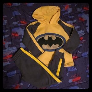 Batman 5T Long Sleeve/Sweats Matching Outfit